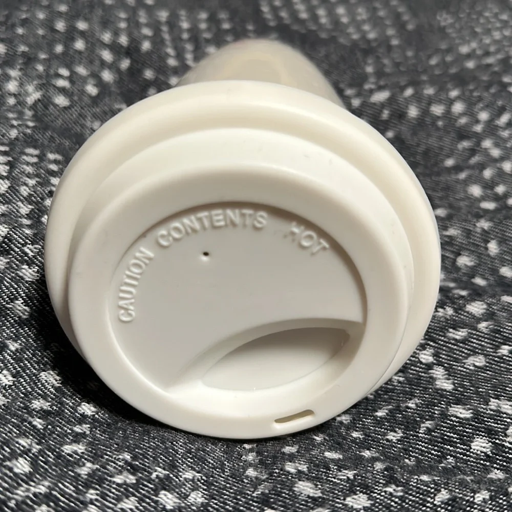 Lancome Ceramic Travel Mug O Oui With White Rubber Lid 🌺